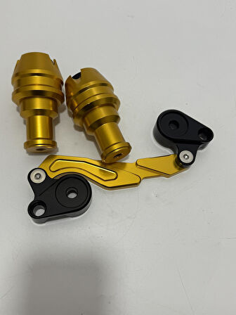 Motosiklet Universal Çiftli Egzoz Koruma Takozu