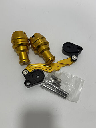 Motosiklet Universal Çiftli Egzoz Koruma Takozu