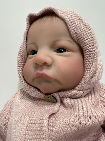 Gerçekçi Vinil Yenidoğan Reborn Oyuncak Bebek 46cm