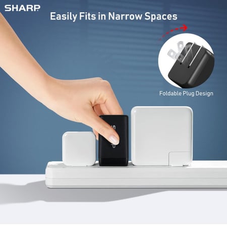 Sharp GaN Usb A ve Usb C Şarj Adaptörü 45W