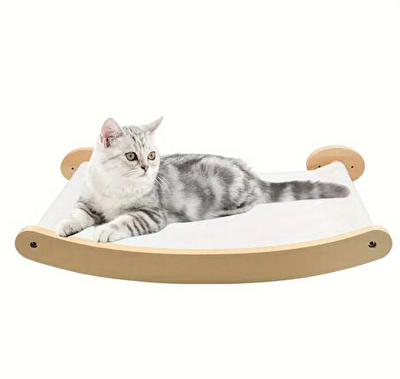 CW372-010 Duvara Monte Bezli Kedi Hamağı 47x30x12cm (1 Adet)