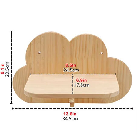 CW372-047 Duvara Monte Kedi Tırmanma Platformu (1 Adet)