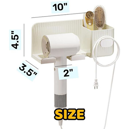 Minimalizm Duvara Monte Saç Kurutma Makinesi Tutucu