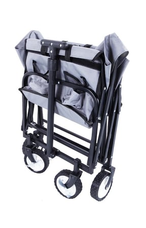 Lex YW54259 Katlanabilir Tekerlekli Kamp Plaj Taşıma Arabası Gri 75x46x88cm