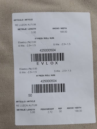 Evlox Re Luzon Autum Denim Kot Kumaşı 160cm x 5 Metre