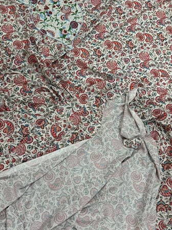İşlemeli Hint Elbise Kumaşı 370x110cm (Model 1)