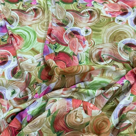 İşlemeli Hint Elbise Kumaşı 370x110cm (Model 2)