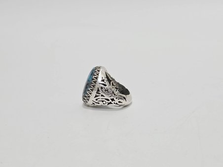 Firuze Turkuaz Taşlı 925 Ayar Gümüş Yüzük 21,1 Gram