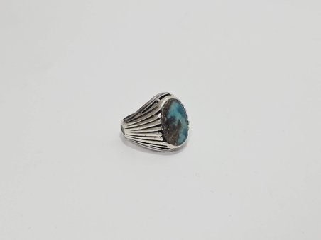 Firuze Turkuaz Taşlı 925 Ayar Gümüş Yüzük 16,3 Gram