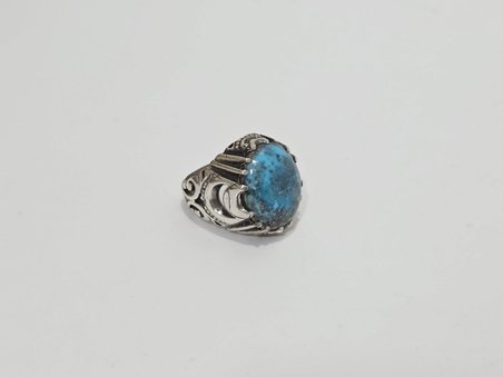 Firuze Turkuaz Taşlı 925 Ayar Gümüş Yüzük 16,9 Gram