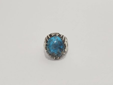 Firuze Turkuaz Taşlı 925 Ayar Gümüş Yüzük 16,9 Gram