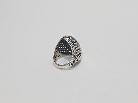 Firuze Turkuaz Taşlı 925 Ayar Gümüş Yüzük 16,4 Gram