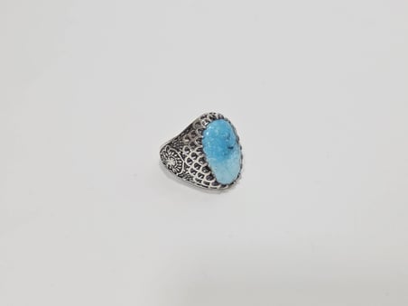 Firuze Turkuaz Taşlı 925 Ayar Gümüş Yüzük 16,10 Gram