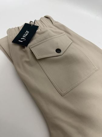 Lynar Cep Detaylı Golf Pantolonu W32/L34 (Krem)