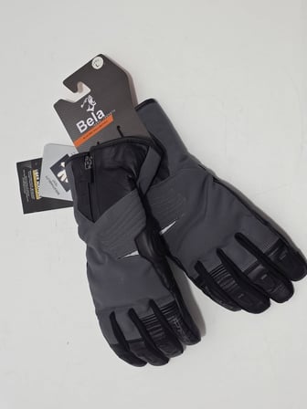 Bela Explorer Winter WP Su Geçirmez Kışlık Motosiklet Eldiveni L Beden (Siyah/Gri)