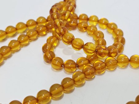 Doğal Kaya Damla Kehribar Tesbih 99luk 6,5mm 16,20 Gram