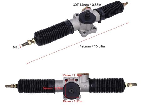 Go Kart Atv Utv Hidrolik Traktör Direksiyon ve Süspansiyon Bağlantı Mili 420mm