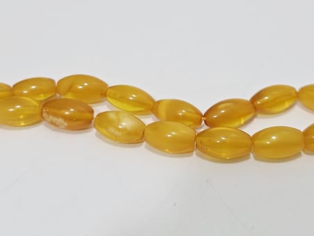 Doğal Kaya Damla Kehribar Tesbih 33lük 11 Gram K001