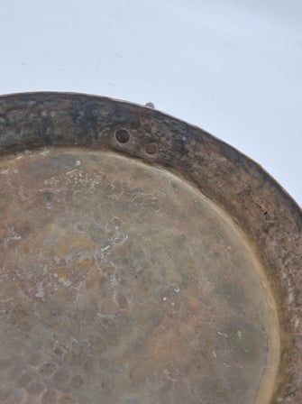 Vintage El Yapımı Bakır Tava 24cm 