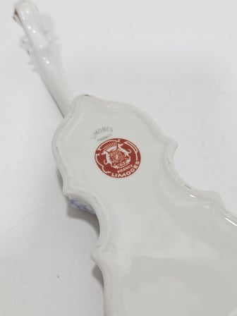 Limoges Gitar Desenli Porselen Saklama Kutusu 20x7x3cm