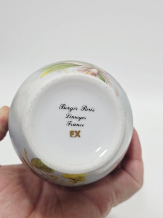 Berger Kuş Desenli Limoges Porselen Oda Kokuluğu 16x9x9cm (Model 1)