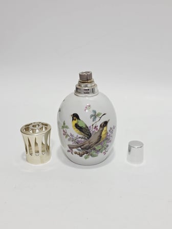 Berger Kuş Desenli Limoges Porselen Oda Kokuluğu 16x9x9cm (Model 2)