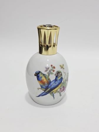 Berger Kuş Desenli Limoges Porselen Oda Kokuluğu 16x9x9cm (Model 3)