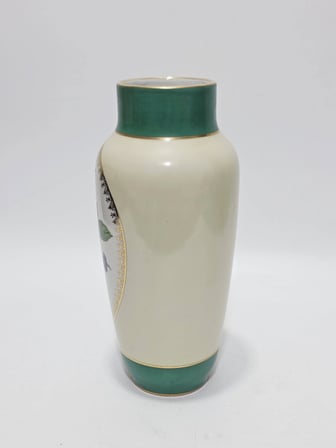 Limoges Çiçek Desenli Porselen Vazo 31cm