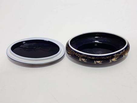Veritable Limoges İnsan Figürlü Porselen Kapaklı Kutu
