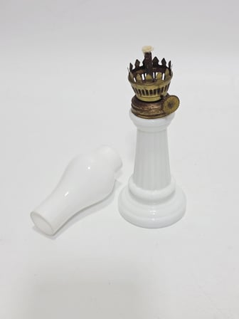 Antika Porselen Gaz Lambası 034