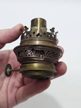 Antika Gaz Lambası Mekanizma Başlığı 027