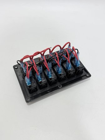 Dahili Sigortalı Karavan Tekne Kontrol Paneli 6'lı