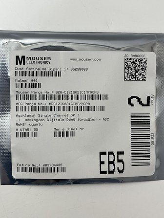 Texas Instruments ADC121S021CIMF/NOPB Analogdan Dijitale Dönüştürücü 25 Adet