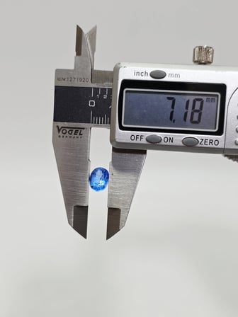 Faset Kesim Doğal Mavi Safir Taşı 2,8 Karat S008