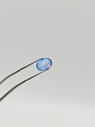 Faset Kesim Doğal Mavi Safir Taşı 1 Karat S014