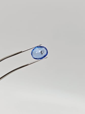 Faset Kesim Doğal Mavi Safir Taşı 1,5 Karat S019