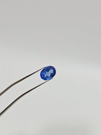 Faset Kesim Doğal Mavi Safir Taşı 1,5 Karat S021