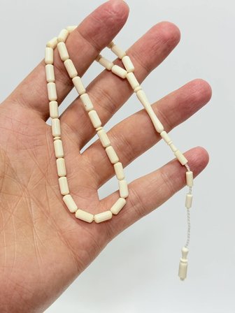 Kesme Fildişi Tesbih 8,5 Gram - Koleksiyonluk Fil Dişi Tespih (F047)