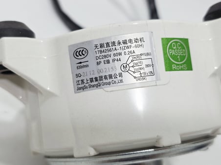 17B42561A-1 Klima Dc Fan Motoru 60W ZWF-60H