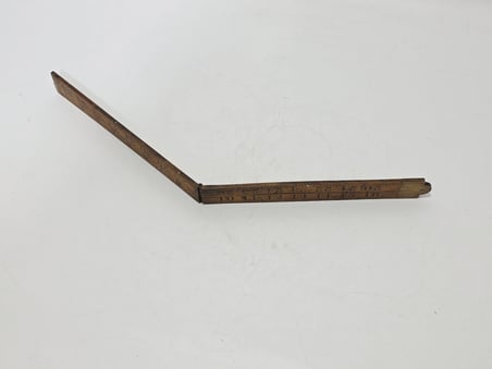 Boxwood Antika Katlanabilir Ahşap Metre 35 İnç 002