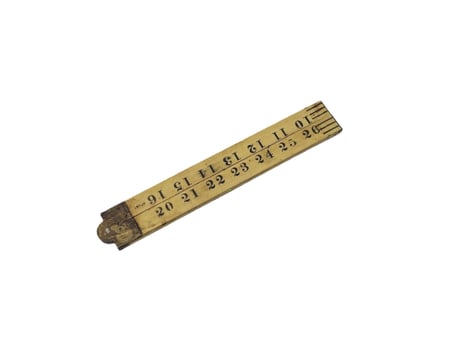 Rabon Boxwood Antika Katlanabilir Ahşap Metre 35 İnç 003