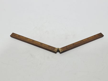 J.Rabone & Sons Antika Katlanabilir Ahşap Metre 23,5 İnç 006