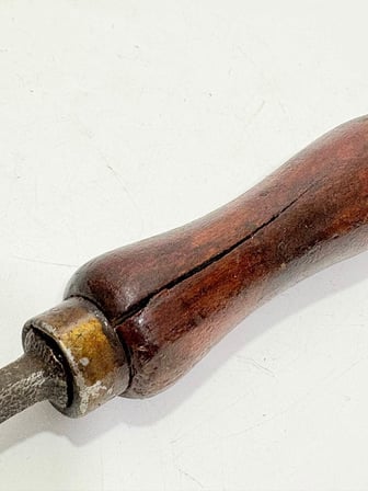 Antika İngiliz Ahşap Torna Bıçağı 071