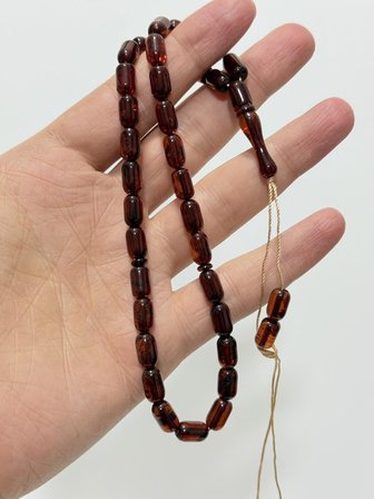 Doğal Kaya Damla Kehribar Tesbih 33lük 11,55 Gram K016