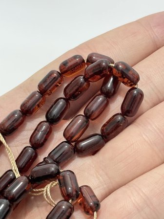 Doğal Kaya Damla Kehribar Tesbih 33lük 11,55 Gram K016