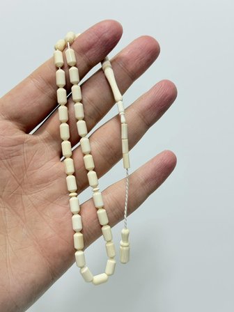 Kesme Fildişi Tesbih 8,95 Gram - Koleksiyonluk Fil Dişi Tespih (F050)