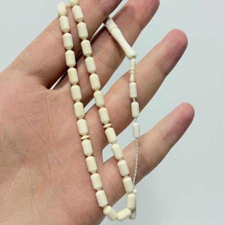 Kesme Fildişi Tesbih 8,85 Gram - Koleksiyonluk Fil Dişi Tespih (F051)