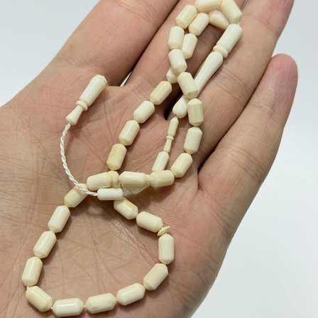 Kesme Fildişi Tesbih 8,85 Gram - Koleksiyonluk Fil Dişi Tespih (F051)