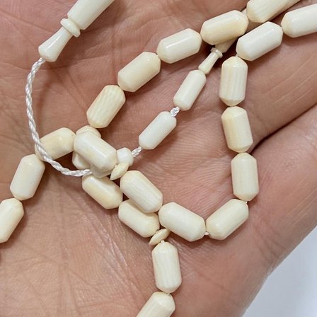 Kesme Fildişi Tesbih 8,85 Gram - Koleksiyonluk Fil Dişi Tespih (F051)