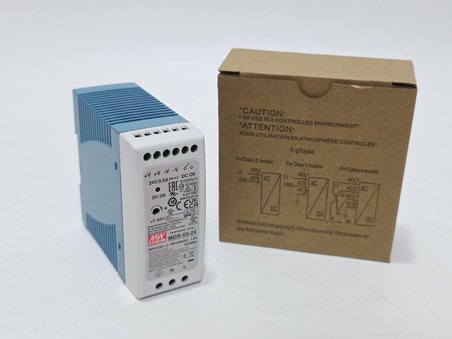 Meanwell MDR-60-24 Ray Tipi Montaj Güç Kaynağı 24VDC 2.5A 